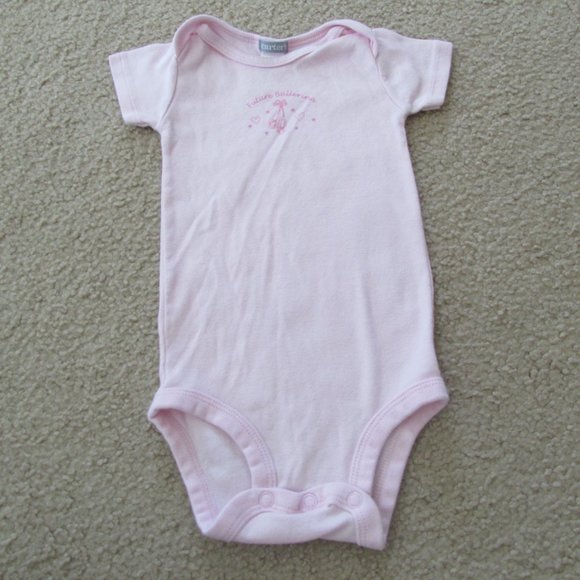 Carters One Piece Onesie Girls Size 9M Pink Short Sleeve Future Ballerina Infant - Picture 4 of 4